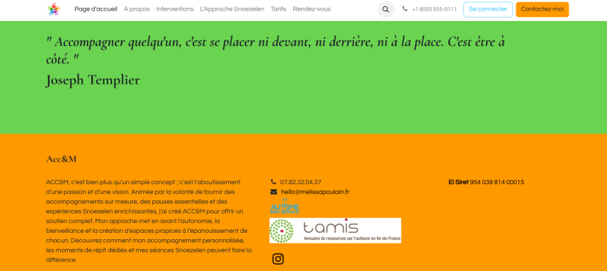 Site Mélissa Poulain